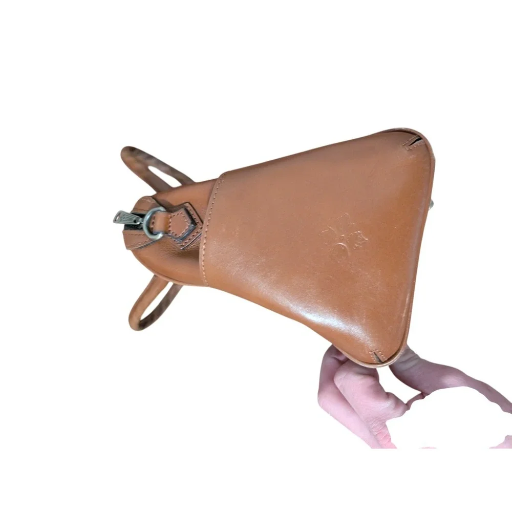 Patricia Nash Skye Satchel Leather‎ Purse Crossbody Handbag Brown